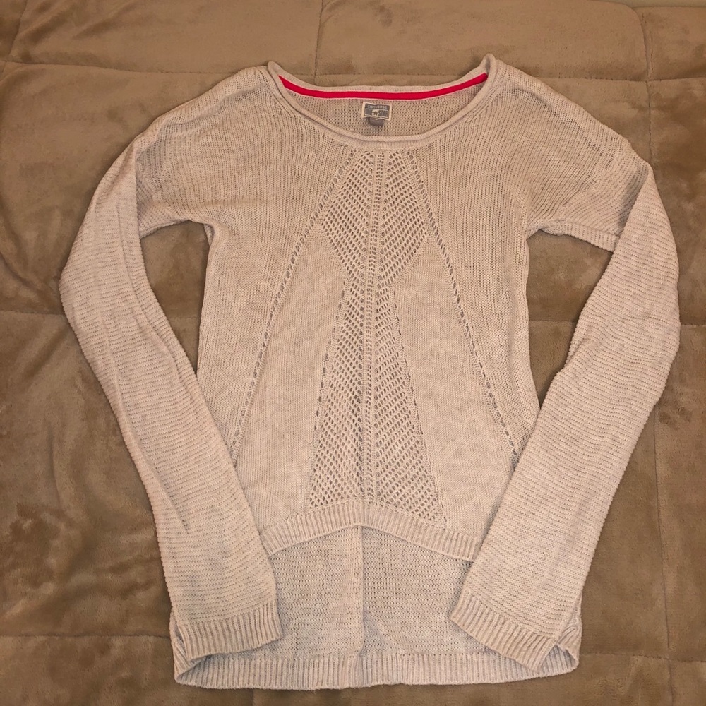 Converse One Star Cream Knit Sweater Size Small